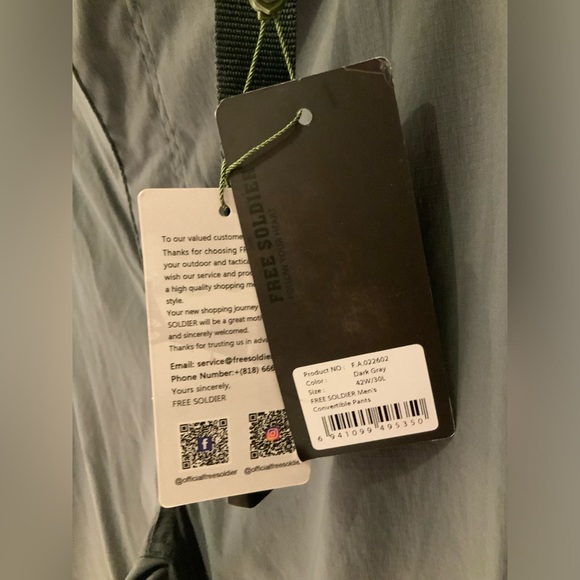 FREE SOLDIER men’s tactical gear brand new with tags 42/30 - Picture 4 of 8